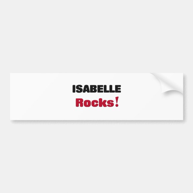 Isabelle Rocks Bumper Sticker (Front)
