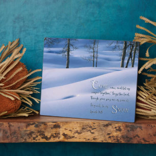 Isaiah 1:18 Inspirational Plaque