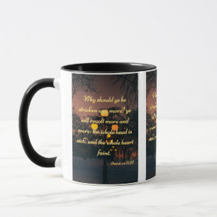 Isaiah 1:5 KJV Bible Scripture Pic Two-Tone Mug
