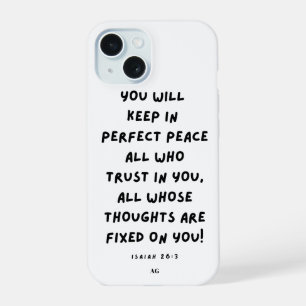 Isaiah 26:3 Iphone 15 Case