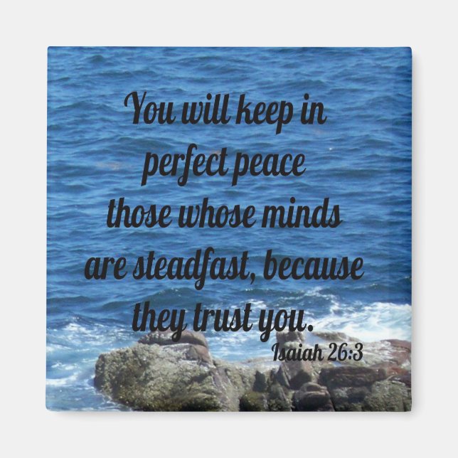 Isaiah 26:3 magnet (Front)