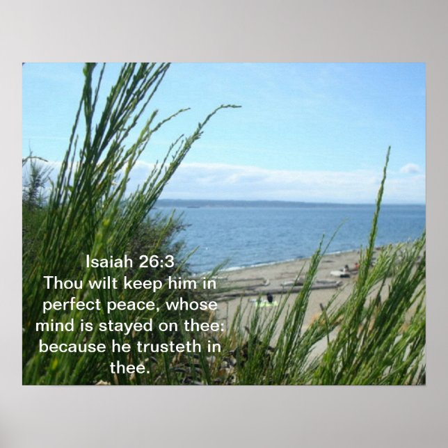 Isaiah 26:3 Poster (Front)