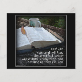 Isaiah 26v3 - Perfect Peace - Bible Flyer