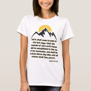 Isaiah 2:2 Bible Scripture Quote KJV Woman's T-Shirt