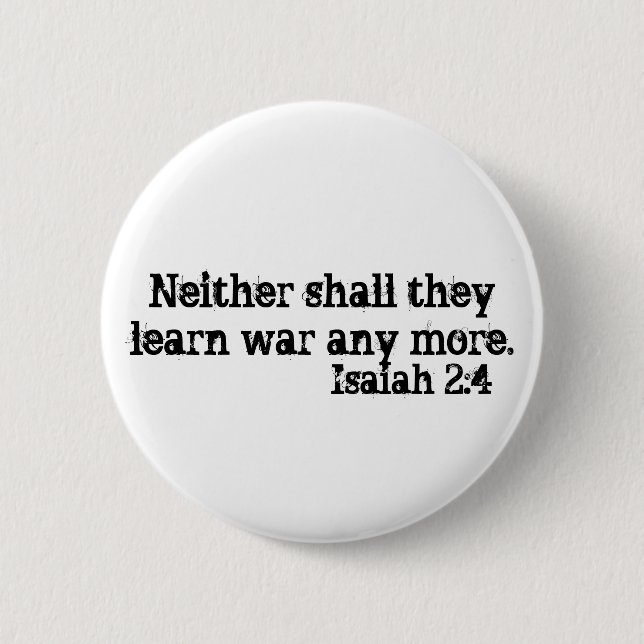 Isaiah 2:4 Button (Front)