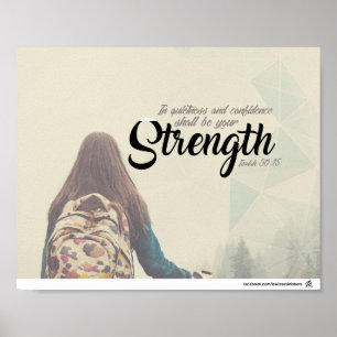 Isaiah 30:15 - In quietness and confidence Poster