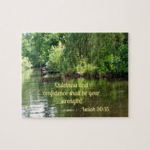 Isaiah 30:15 Quietness and confidence shall be  Jigsaw Puzzle