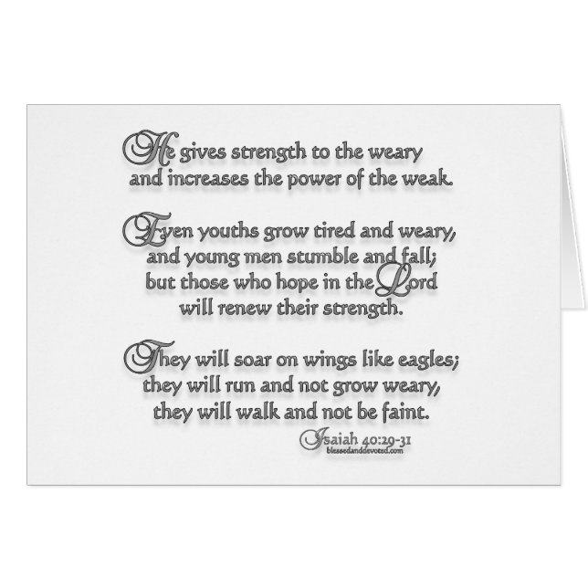 Isaiah 40:29-31 (Front Horizontal)