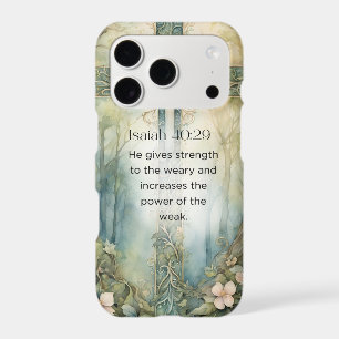 Isaiah 40:29 Bible Verse Cross Christian Encourage