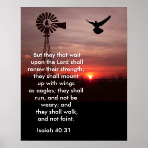 Isaiah 40:31 - Art Print