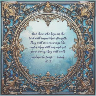 Isaiah 40:31 Bible Verse Custom-Cut Vinyl Sticker