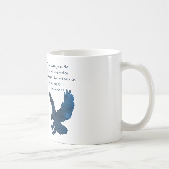 Isaiah 40 31 Bible Verse Eagle Coffee Mug (Right)