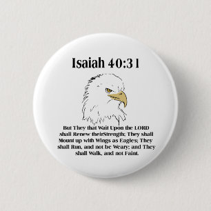 Isaiah 40:31 Button