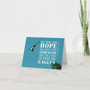 Isaiah 40:31 Eagle Folded Notecard