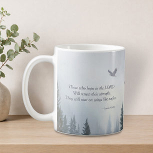 Isaiah 40:31 Eagle Wings Scripture Coffee Mug