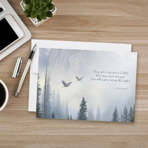 Isaiah 40:31 Eagles Wings Scripture Note Card