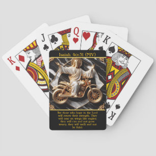 Isaiah 40:31 Empowered by Faith AI Art Playing Cards
