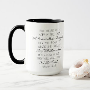 Isaiah 40:31 Hope Bible Verse Mug 