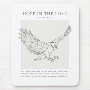 Isaiah 40:31 Hope in the Lord Mouse Pad