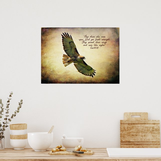 Isaiah 40:31 Inspirational Poster (Kitchen)