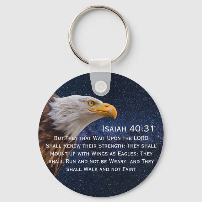 Isaiah 40:31 Keyring (Front)