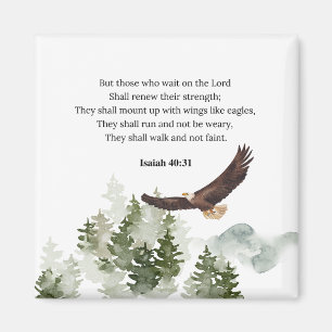 Isaiah 40:31 Mount up with wings like eagles Magnet