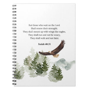 Isaiah 40:31 Mount up with wings like eagles Notebook
