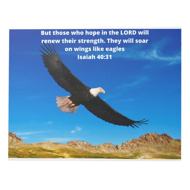 Isaiah 40:31 notepad (Front)