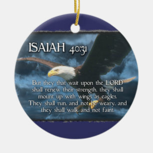 Isaiah 40:31 ORNAMENT - BIBLE VERSE Eagle Wings