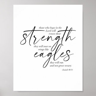 Isaiah 40:31 poster