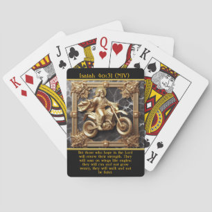 Isaiah 40:31 Ride Through Challenges AI Art Playing Cards