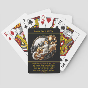 Isaiah 40:31 Ride with Purpose AI Art  Playing Cards