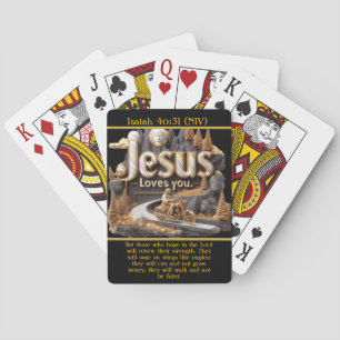 Isaiah 40:31 Rise with Jesus Playing Cards