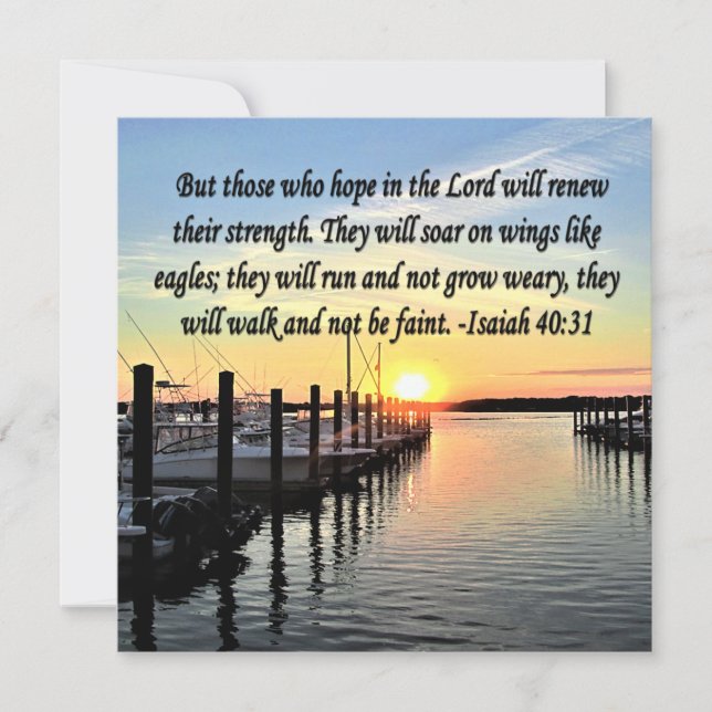 ISAIAH 40:31 SCRIPTURE VERSE INVITATION (Front)