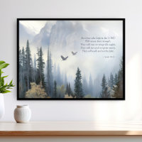 Isaiah 40 31 Soar Like Eagles Scripture Poster