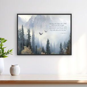 Isaiah 40 31 Soar Like Eagles Scripture Poster