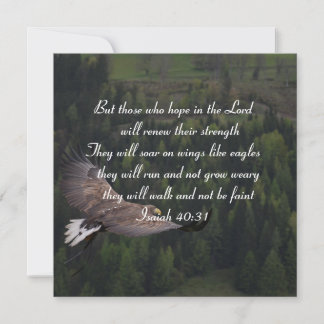 Isaiah 40:31 - They Will Soar On Wings Like Eagle  Card