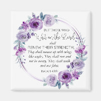 Isaiah 40:31 Those who Wait on the Lord Floral