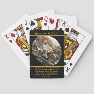 Isaiah 40:31 Unstoppable Faith Ride AI Art  Playing Cards