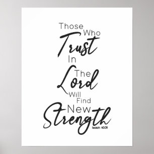 Isaiah 40:31 Will Find New Strength Christian Post Poster