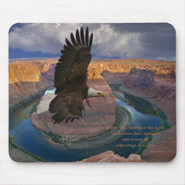 Isaiah 40:31 Wings as Eagles Mouse Pad (Front)