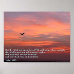 Isaiah 40:3 Sunrise Poster