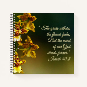 Isaiah 40:8 Inspirational Notebook