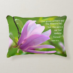Isaiah 40:8 Lumbar Accent Pillow