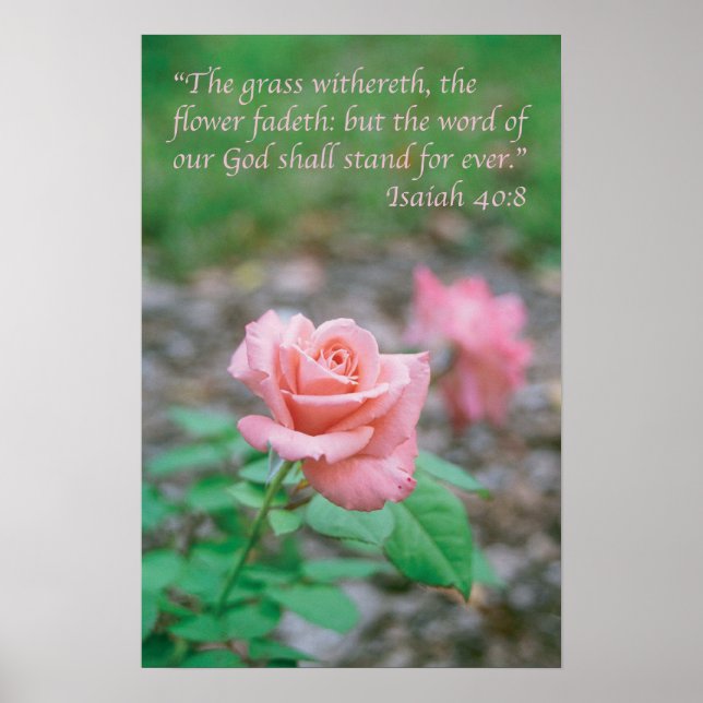 Isaiah 40:8 poster (Front)