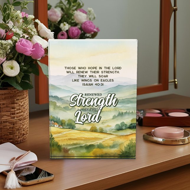 Isaiah 40 Inspirational Scripture Verse Christian Photo Block (Creator Uploaded)