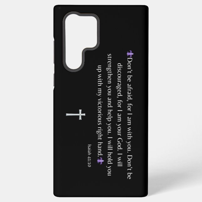 Isaiah 41:10 Bible Verse iPhone / iPad case (Back)