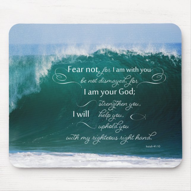Isaiah 41 10 Bible Verse Mousepad (Front)