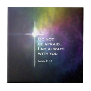 Isaiah 41:10 ceramic tile