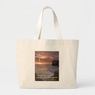 Isaiah 41: 10 christian gifts large tote bag